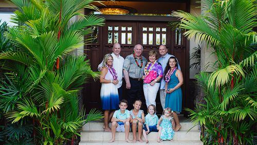 The Drye family during a 2016 vacation to Hawaii in celebration of Wayne and Mary's 50th wedding anniversary. Photo Courtesy Richard Drye