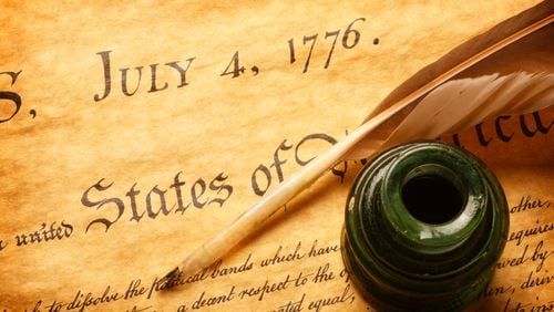 Rare copy of Declaration of Independence spent Civil War behind wallpaper