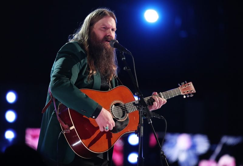  Chris Stapleton and Emmylou Harris performed a tribute to Tom Petty. (Photo by Christopher Polk/Getty Images for NARAS)