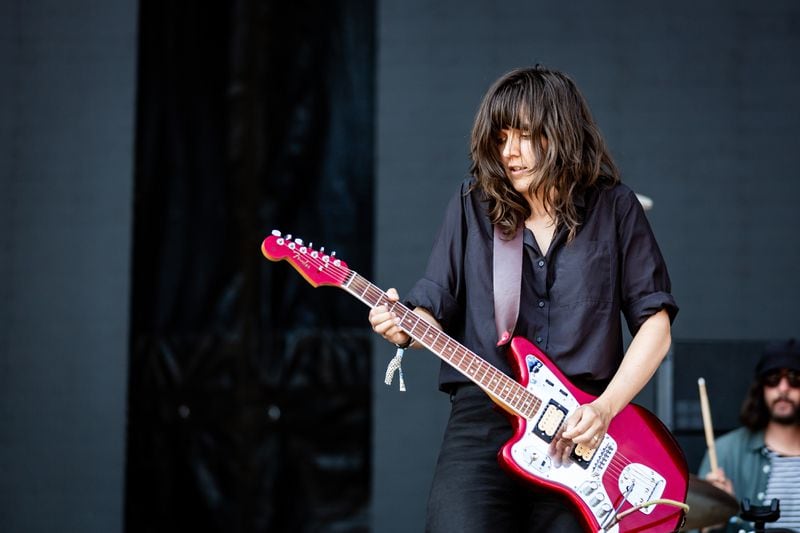 Courtney Barnett rocks out at Shaky Knees on May 4, 2018. Photo: Ryan Fleisher/Special to the AJC