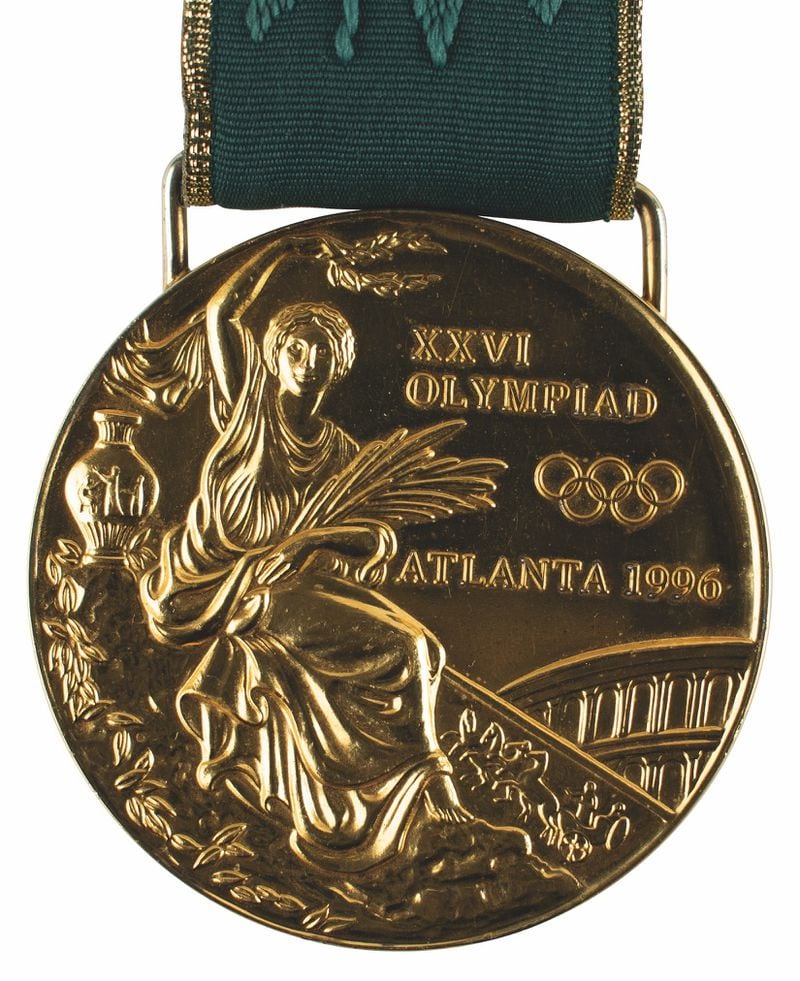 A gold medal from the 1996 Atlanta Olympics came on the market this summer and was purchased for $19,250. Photo: courtesy RR Auction