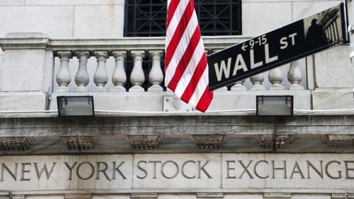 File photo of the New York Stock Exchange, which is owned by Atlanta-based Intercontinental Exchange, or ICE. Bakkt, a cryptocurrency platform majority owned by ICE, began trading on the NYSE Monday. (AP Photo/Mark Lennihan)