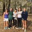 Five first-year students from the University of Georgia were on a road trip to Savannah on Friday, March 15, 2024 when they rescued a family whose vehicle was submerged in a Burke County creek south of Augusta. The students, some still in wet clothes after the encounter, are (from left to right) Kaitlyn Iannace, Clarke Jones, Jane McArdle, Molly McCollum and Eleanor Cart. COURTESY BURKE COUNTY SHERIFF'S OFFICE