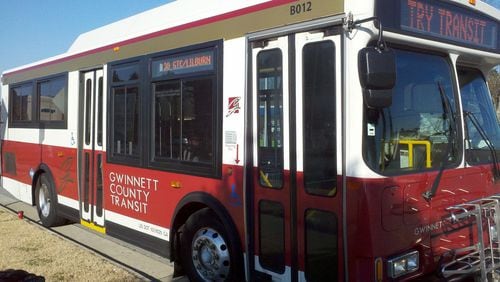 Gwinnett Transit has added three new sweeper buses to all downtown express routes. Courtesy Gwinnett Transit