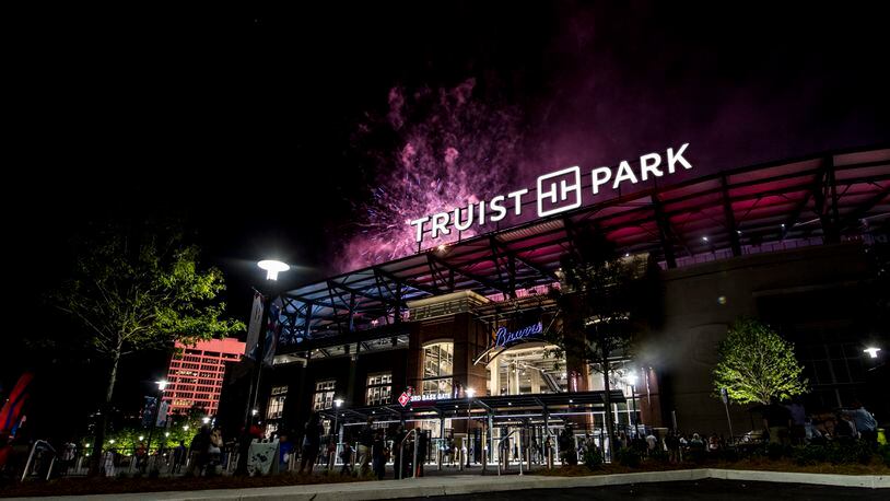 Rendering of signage over Truist Park, formerly SunTrust Park. The Braves and Truist Bank announced the new name for the ballpark during a press conference Tuesday, Jan. 14, 2020, in Atlanta.