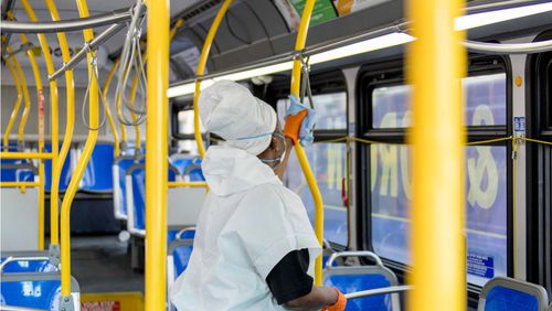 Federal officials have advised transit agencies to take steps to prevent the spread of the coronovirus, like cleaning trains and buses. Metro Atlanta agencies say they’re already following that advice. (MARTA PHOTO)