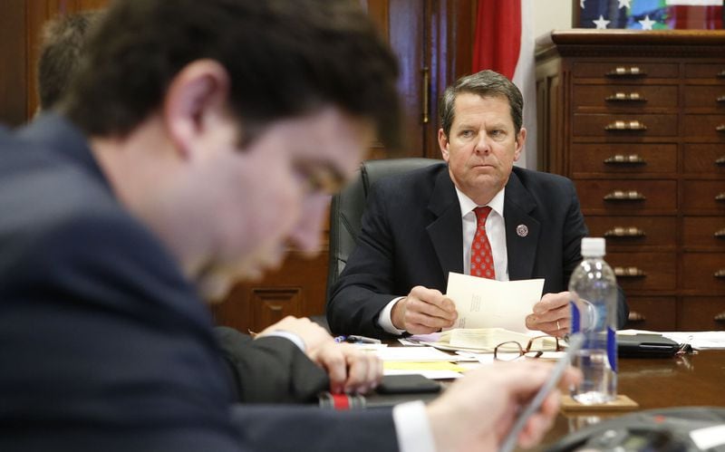 In 2016, Brian Kemp, then secreatary of state, angered Georgia nurses with a proposal to replace the state nursing board’s executive director with someone with no nursing experience. BOB ANDRES / BANDRES@AJC.COM
