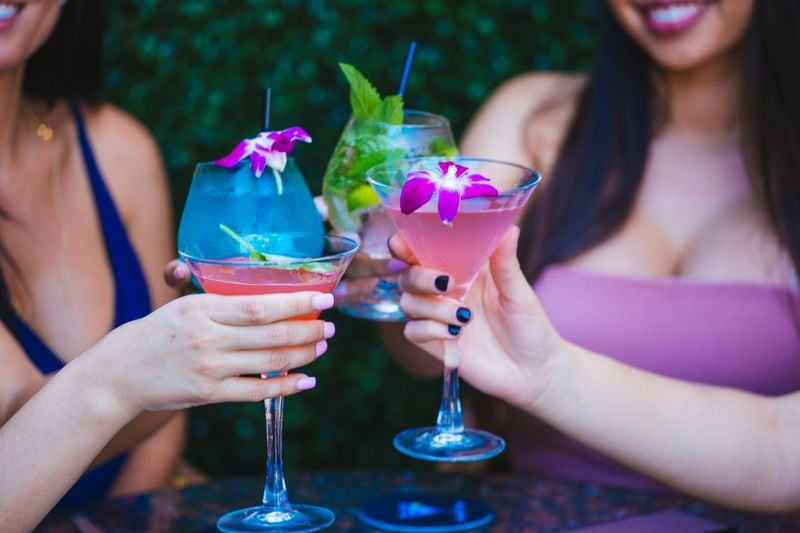 Blue Martini's beverage list features 26 cocktails. / Courtesy of Blue Martini Lounge
