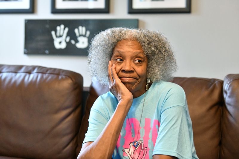 Glenda Mack talks about her grandson David at her daughter's South Fulton home. Months after the boy's murder, police haven't made any arrests in the case. (Hyosub Shin / Hyosub.Shin@ajc.com)