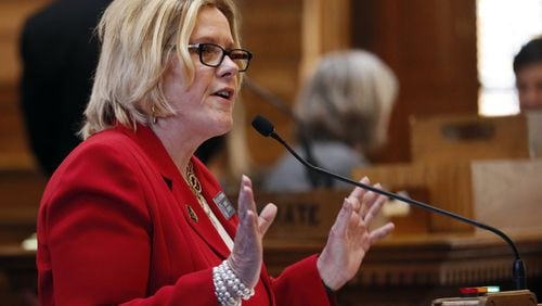State Sen. Renee Unterman, R-Buford, stood in the way of a bill state Rep. Scott Holcomb proposed in 2016 to require law enforcement agencies to process thousands of rape kits that had been in storage. She eventually relented under heavy criticism. This year, Holcomb has proposed more legislation along the same lines — to preserve evidence from sexual assaults until cases are solved — and Unterman is sponsoring the bill in the Senate. Bob Andres / bandres@ajc.com