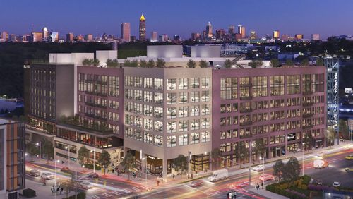 Online vacation rental provider Airbnb will open a research hub at the office portion of the Interlock, a mixed-use development in West Midtown. / Courtesy of S.J. Collins Enterprises