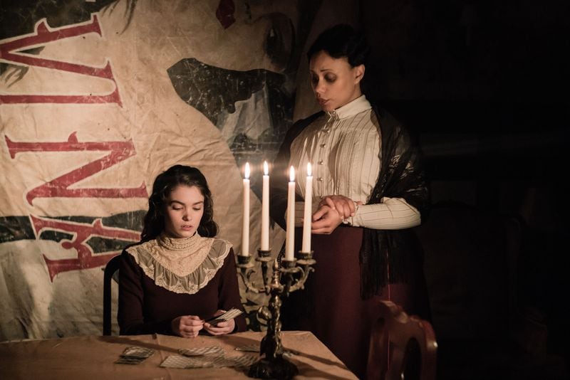 Elizabeth Hunter and Minka Wiltz star in the historical drama podcast “The Seventh Daughter.” 
Courtesy of KellyIsNice