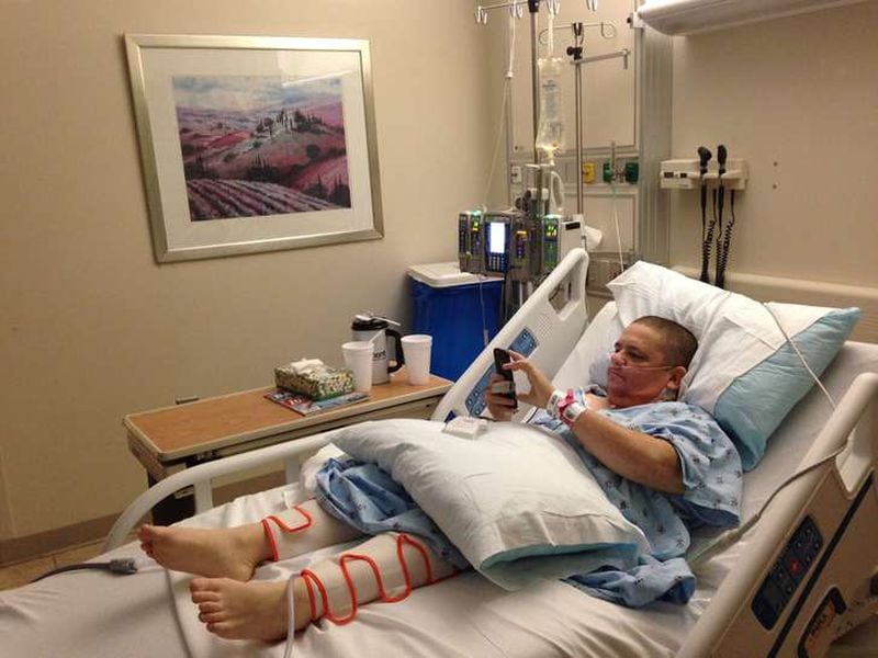 Matt Schneider of Alpharetta recovers after undergoing his fourth kidney transplant earlier this year. Photo: Keri Janton