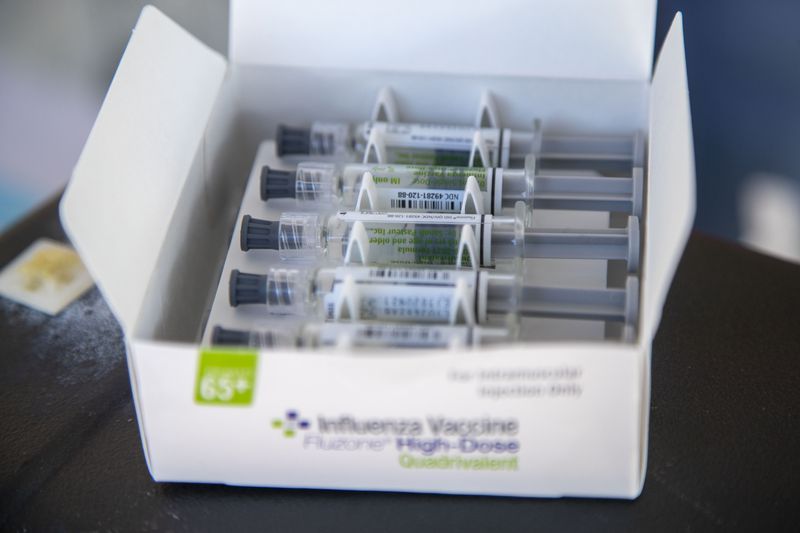The Fluzone High-Dose Quadrivalent Influenza shot is available at the North DeKalb Health Center.  (Alyssa Pointer / Alyssa.Pointer@ajc.com)