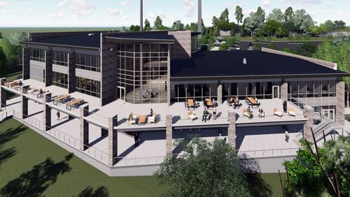 The new public safety HQ will also have some outdoor areas. (Photo: Rosser via city of Brookhaven)