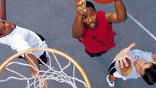 Thanks in part to a grant from the Atlanta Hawks Foundation, a new outdoor basketball court will be built at Wild Horse Creek Park near Powder Springs. Courtesy of Cobb County