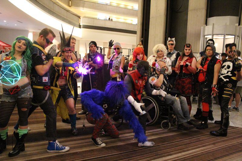 Just a typical Friday evening at Dragon Con. Photo: Melissa Ruggieri/AJC