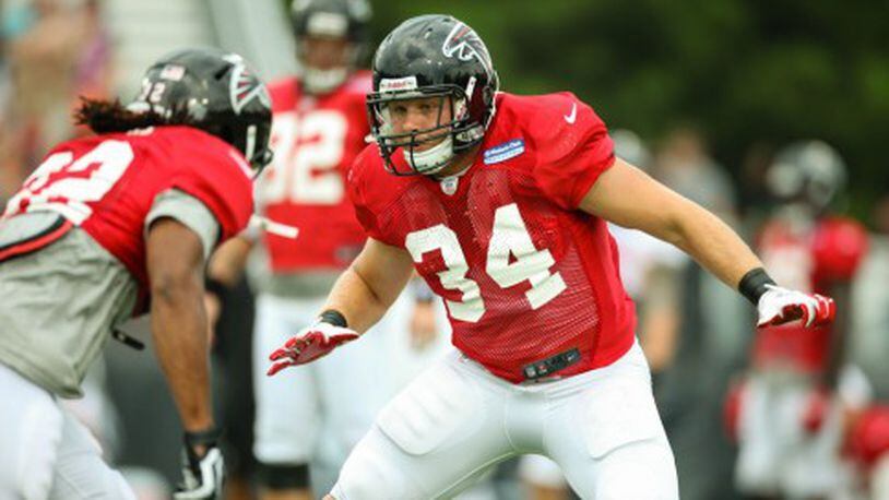 Falcons released injury-prone fullback Bradie Ewing on Friday.
