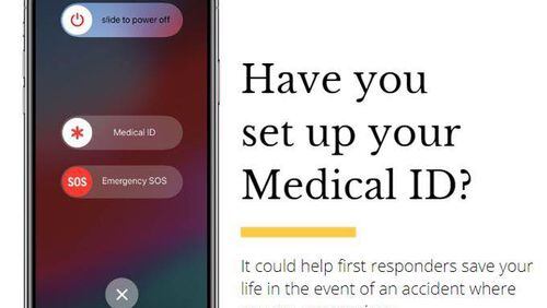 The Duluth Police Department is helping citizens by providing information on how to set up the Medical ID feature on smart phones. (Courtesy Duluth Police Department)