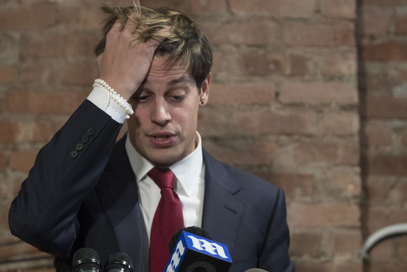 A treasure who resigned from Kanye West's still active presidential account accused far-right activist Milo Yiannopoulos, who is a top advisor to West, of falsified invoices and unlawful expenditures, Politico reports. (Mary Altaffer/AP)
