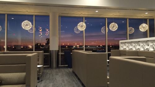The Delta Sky Club that opened in 2016 on Concourse B at Hartsfield-Jackson