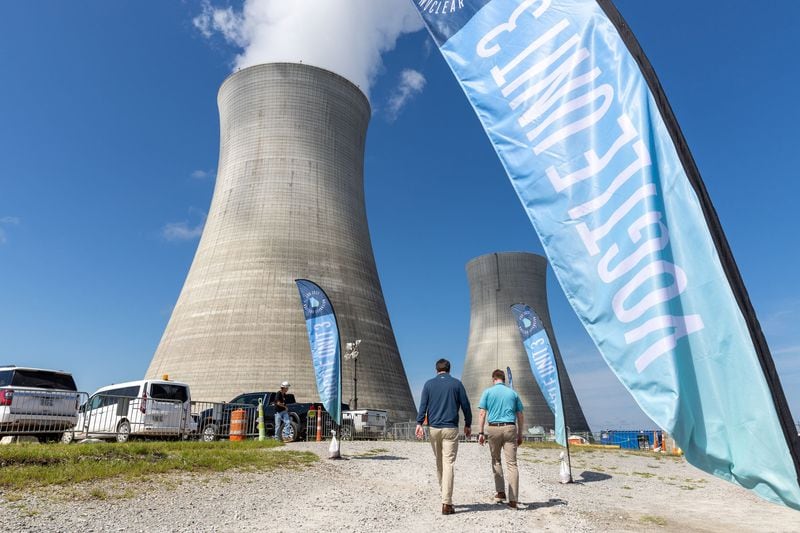 The expansion of the Vogtle nuclear plant near Augusta was originally supposed to cost $14 billion, but total spending by all partners involved in the project soared past $35 billion. (Arvin Temkar/The Atlanta Journal-Constitution/TNS)