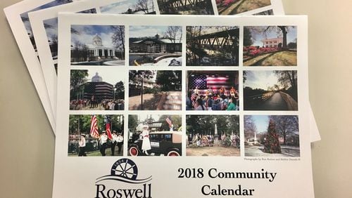 Free 2018 Roswell community calendars are available at City Hall; city parks and recreational and cultural centers, and local business sponsors. CITY OF ROSWELL