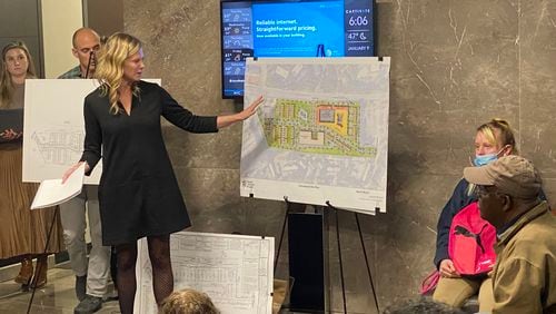 The builder planning to redevelop a Sandy Springs plaza into mixed-use was pressed by residents on housing affordability during its first community meeting Monday. Credit: Adrianne Murchison