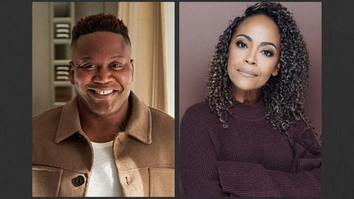 Actor Tituss Burgess wrote the music and lyrics to "The Preacher's Wife," and Tinashe Kajese-Bolden codirects the Alliance Theatre production. Courtesy of Alliance Theatre