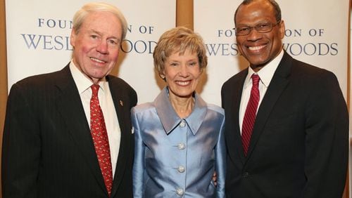 Honorees Dr. David Allen, Lillian Darden and Egbert L.J. Perry at the 27th annual Heroes, Saints and Legends event benefiting the Foundation of Wesley Woods. CONTRIBUTED BY KIM LINK