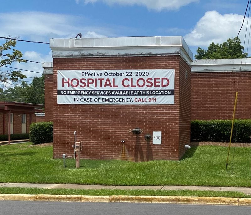 Southwest Georgia Regional Medical Center in Cuthbert closed its doors in October 2020. (Andy Miller/Ga. Health News)