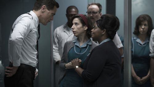 Michael Shannon (from left), Sally Hawkins and Octavia Spencer star in “The Shape of Water.” Contributed by Fox Searchlight Pictures
