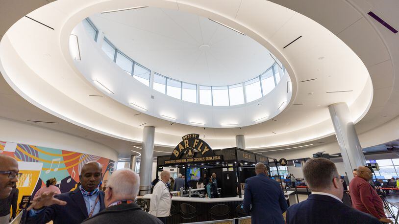 The new Concourse T extension at Hartsfield-Jackson Atlanta International Airport
 Tuesday, December 13, 2022.      (Steve Schaefer/steve.schaefer@ajc.com)