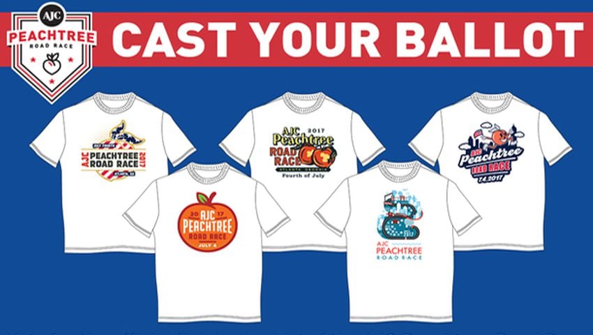 AJC Peachtree Race Contest Road voting begins Design T-shirt