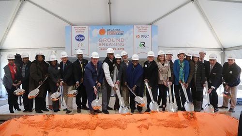 The Atlanta Community Food Bank broke ground on its new headquarters on Friday, Jan. 25. CONTRIBUTED