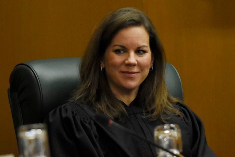 Judge Britt Grant, when she served as a justice on the Georgia Supreme Court in 2017. (DAVID BARNES / DAVID.BARNES@AJC.COM)