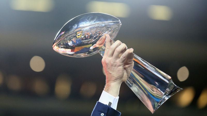 The Vince Lombardi Trophy is seen after the Denver Broncos defeated the Carolina Panthers during Super Bowl 50 at Levi's Stadium on Feb. 7, 2016 in Santa Clara, Calif.