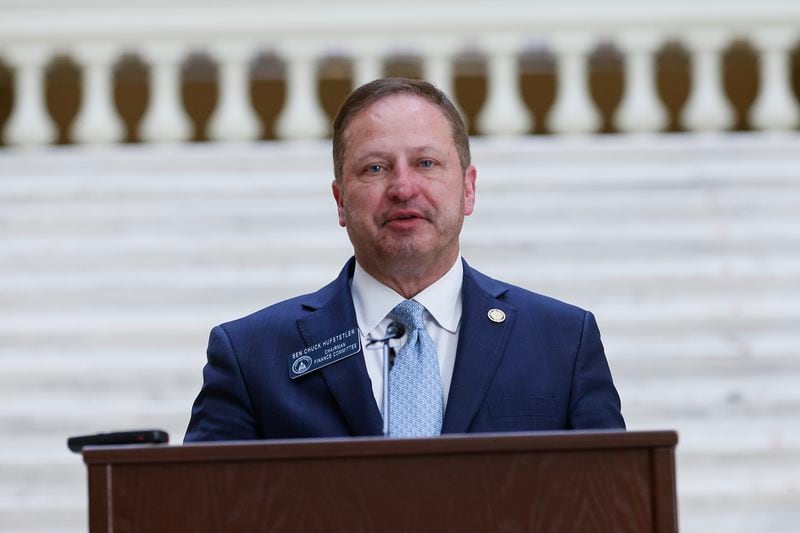 State Senate Finance Chair Chuck Hufstetler is the sponsor of legislation that would cap increases in home assessments for use in calculating property taxes. (Natrice Miller/natrice.miller@ajc.com) 