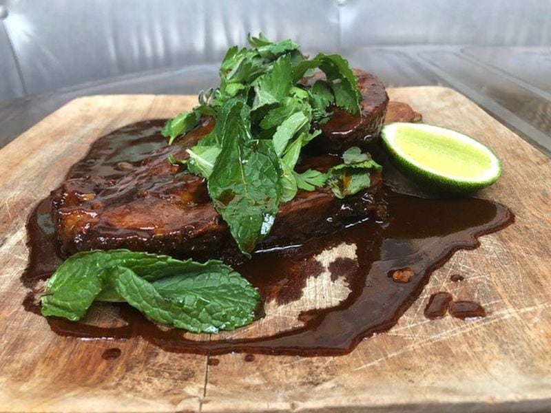 Braised Lamb Shoulder with Kanni Spice is a dish on the menu at The Grey restaurant in Savannah, inspired by a braised mutton dish from the late Edna Lewis. Photo courtesy The Grey.