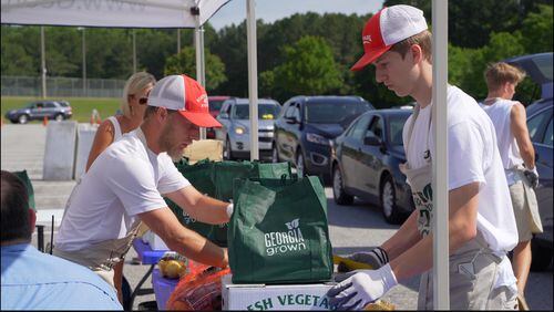 Gwinnett will host the next Georgia Grown To Go drive-through market 3 to 7 p.m. Wednesday, May 27, at Coolray Field, 2500 Buford Drive in Lawrenceville. (Courtesy Georgia Grown To Go)