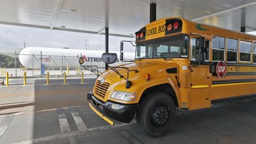 Fulton County Public Schools received $180,000 from the EPA to replace nine older diesel-fueled buses with ones that burn cleaner fuel. AJC file photo