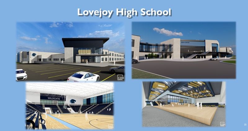 Among the modernizations Clayton County Schools is planning is an update to Lovejoy High School at a cost of about $70 million. The update will include adding a new building to the school. (Courtesy of Clayton County Schools)