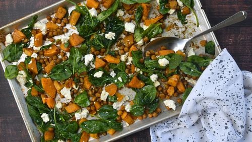 Sheet Pan Butternut Squash and Chickpeas
(CHRIS HUNT FOR THE ATLANTA JOURNAL-CONSTITUTION)