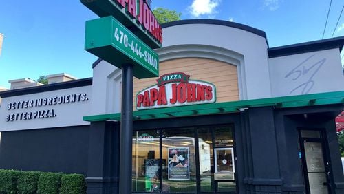 A Papa John’s restaurant in metro Atlanta. CONTRIBUTED