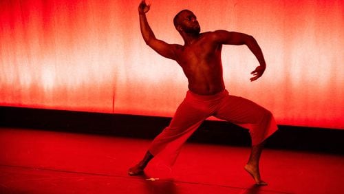 Jarvis Williams dances with The Adinkra Project, one of the resident companies at Windmill Arts Center where the company will perform on December 8. (Photo by Autumn Alexander)