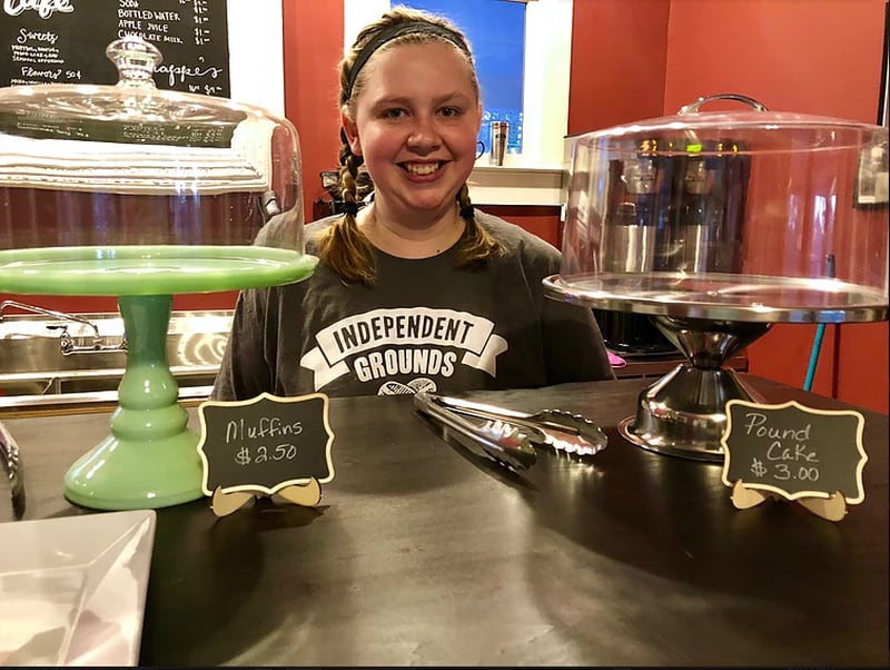 This is Emma Heid, who inspired her mother Lorna Heid to create Independent Grounds Coffee in Kennesaw. (Provided by Independent Grounds Coffee)