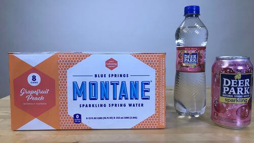 New flavors of Montane and Deer Park sparkling water / Photo by Erica Hernandez