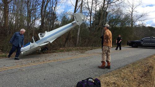 A plane crashed in Dawson County Sunday. (Credit: Channel 2 Action News)