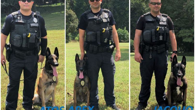 These three very good boys are now officially sworn Marietta police officers with badges and everything.