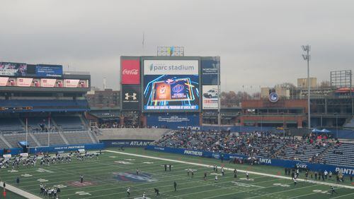 The 2022 GHSA Class 2A football championship between the Fitzgerald Purple Hurricane and Thomson Bulldogs was played Friday, Dec. 9, 2022 at Georgia State University's Center Parc Stadium.